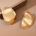 18K Gold-Plated Curved Statement Earrings