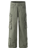 Men's Wide Leg Multi-Pocket Cargo Pants