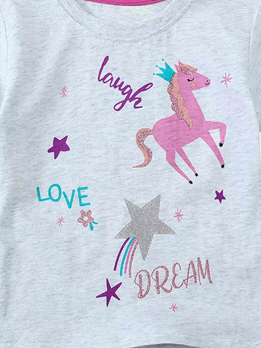 Children's Unicorn Graphic Short Sleeve T-Shirt