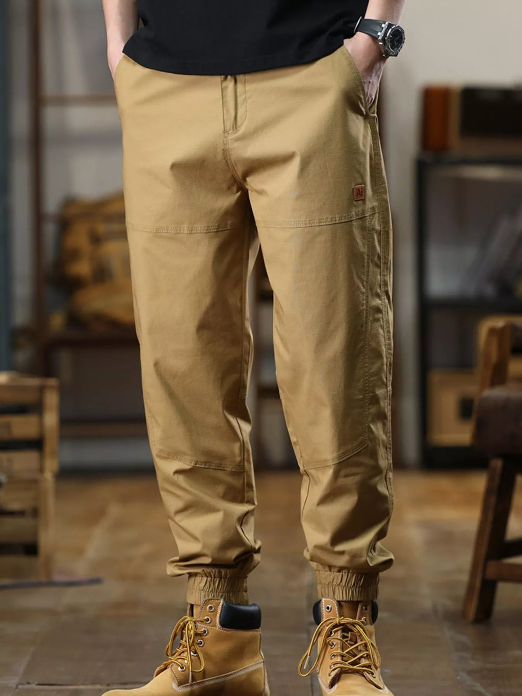 Men's Full Size Wide Leg Pants Plus Size