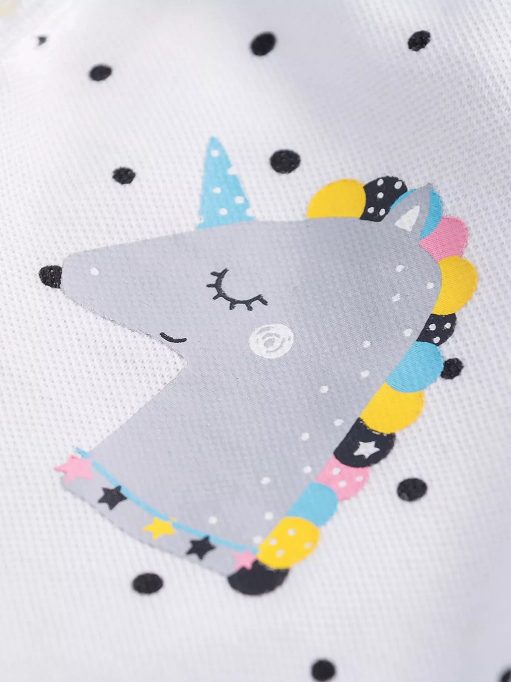Children's Polka Dot Ruffle Hem Polo Dress