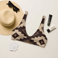 Ready to Ship Yeehaw Earth Aztec Print Bikini Top size LARGE
