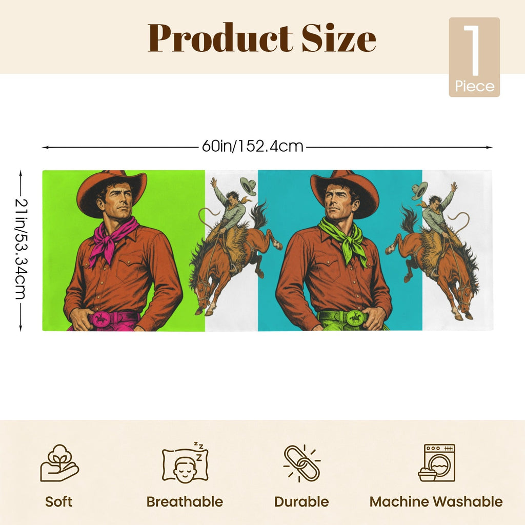 Baha Ranch The Last Roundup Bronc Rider Body Pillow Cover Made in America