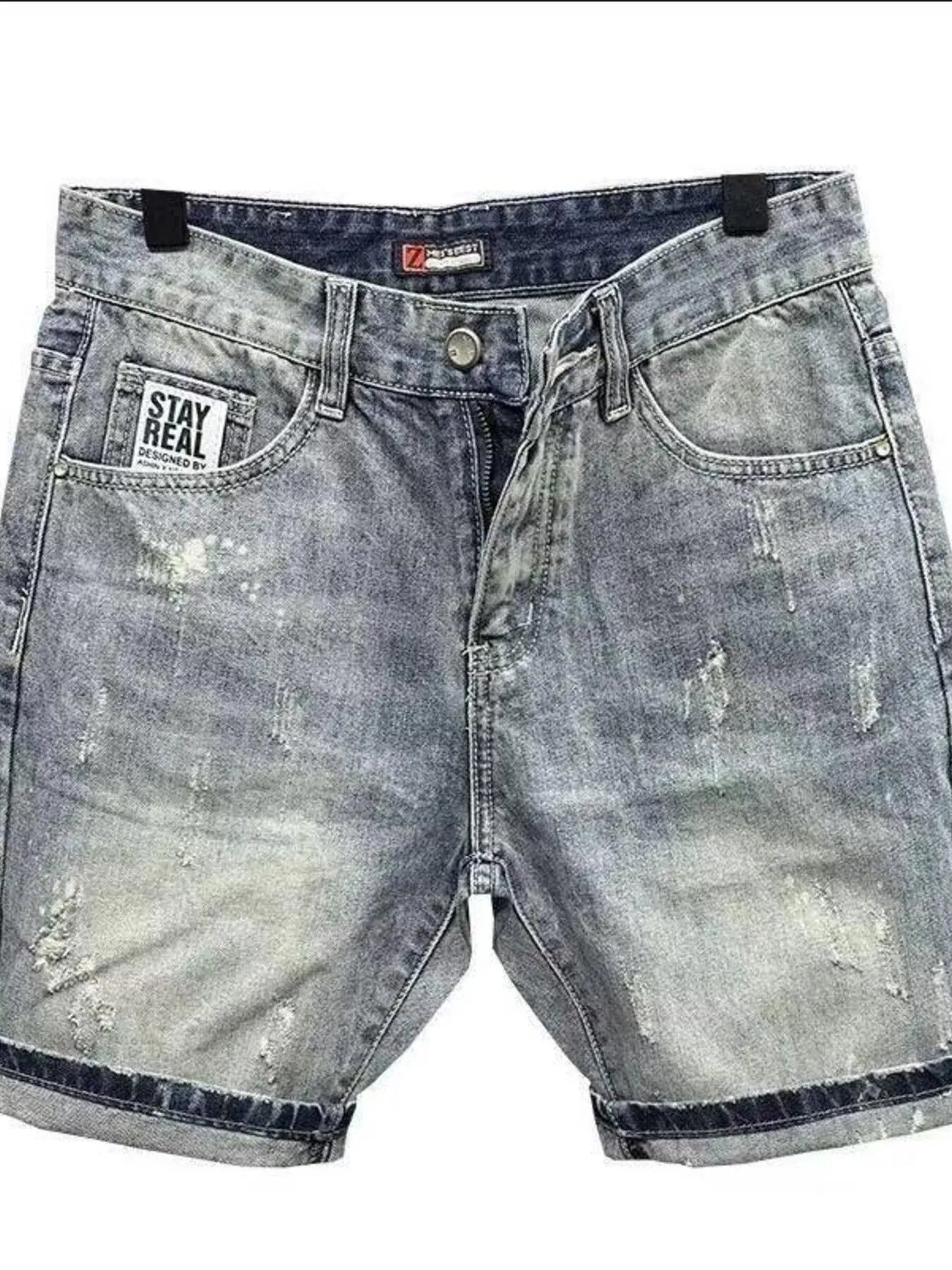 Men's Pocketed Denim Shorts