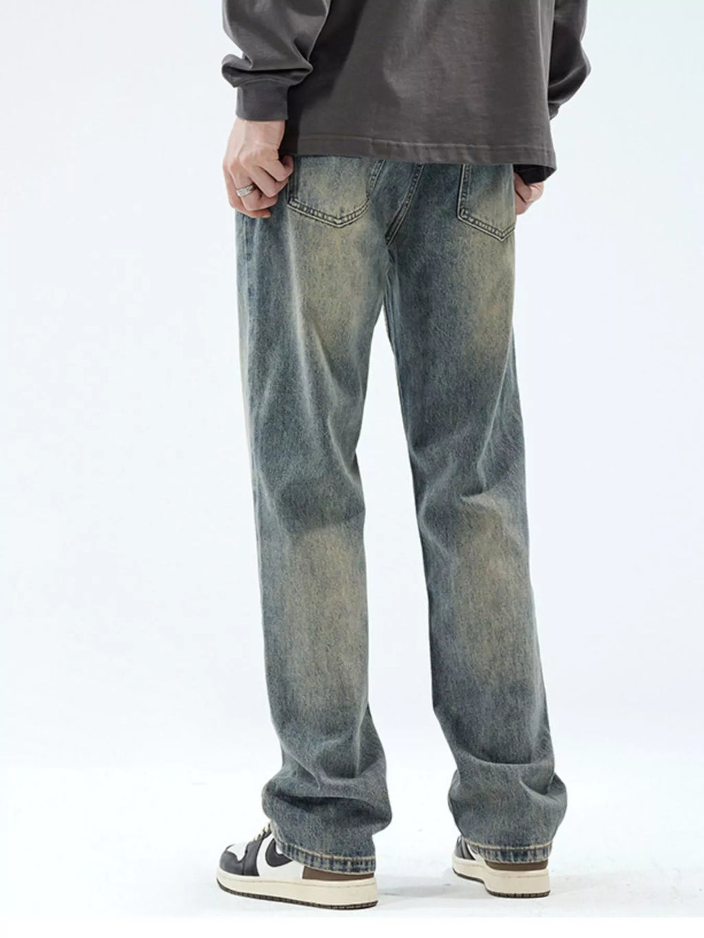 Men's Vintage Wash Loose Fit Jeans