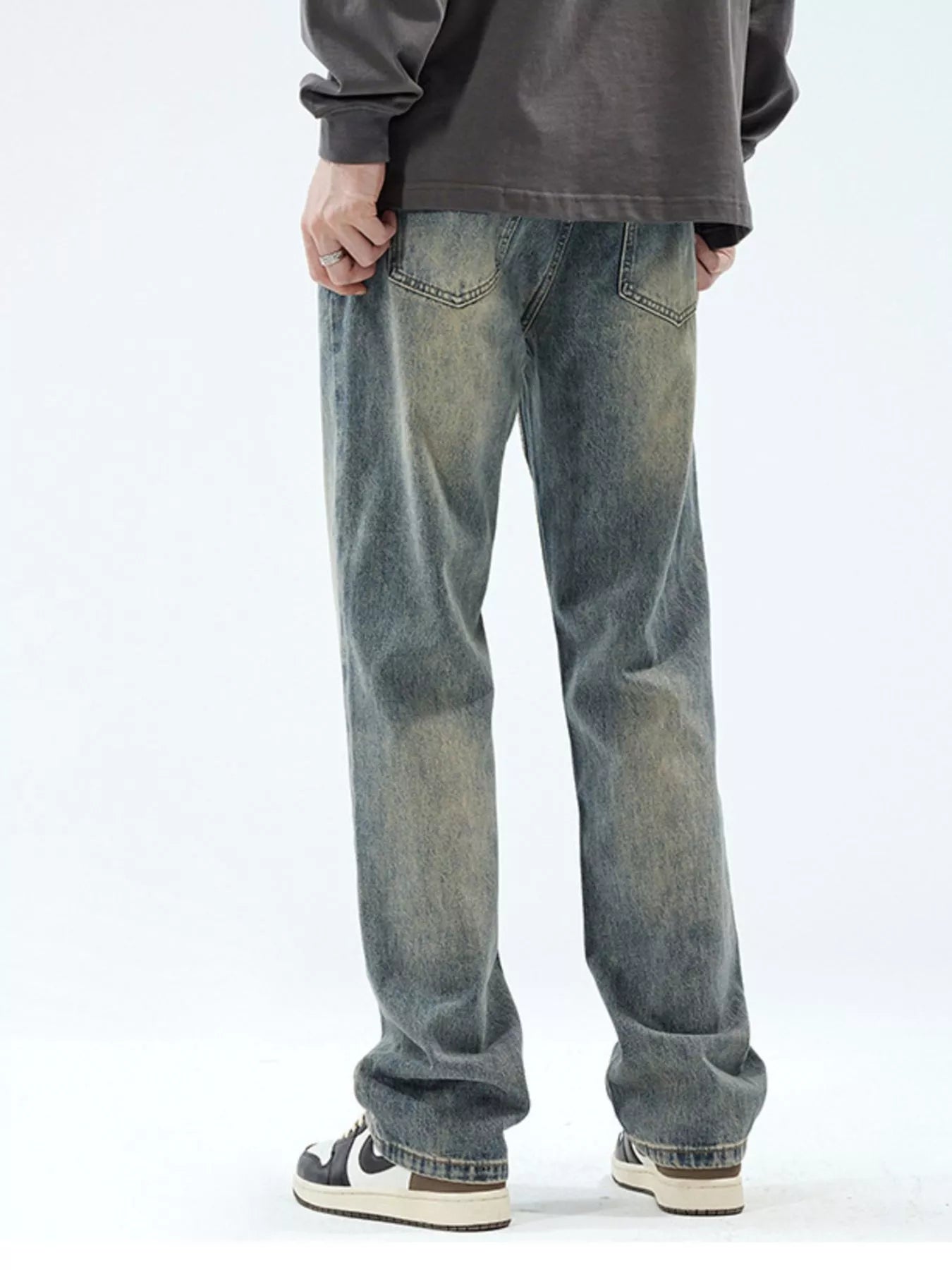 Men's Vintage Wash Loose Fit Jeans