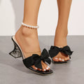 Open Toe Bow Sandals