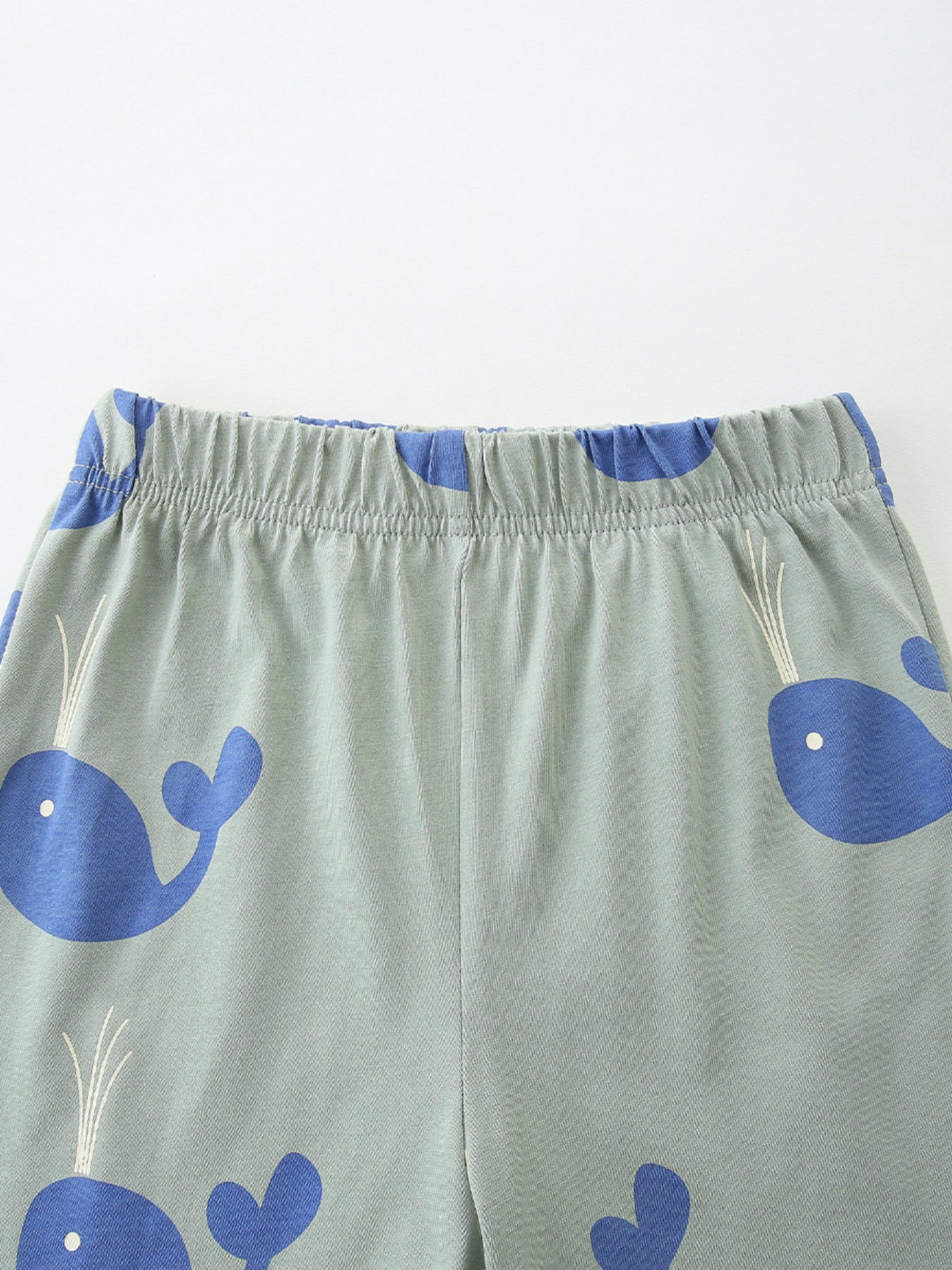 Children's Ocean Vibes Whale Embroidered Tee and Shorts Set