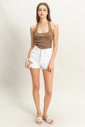 HYFVE Mineral Wash Halter Neck Everyday Top