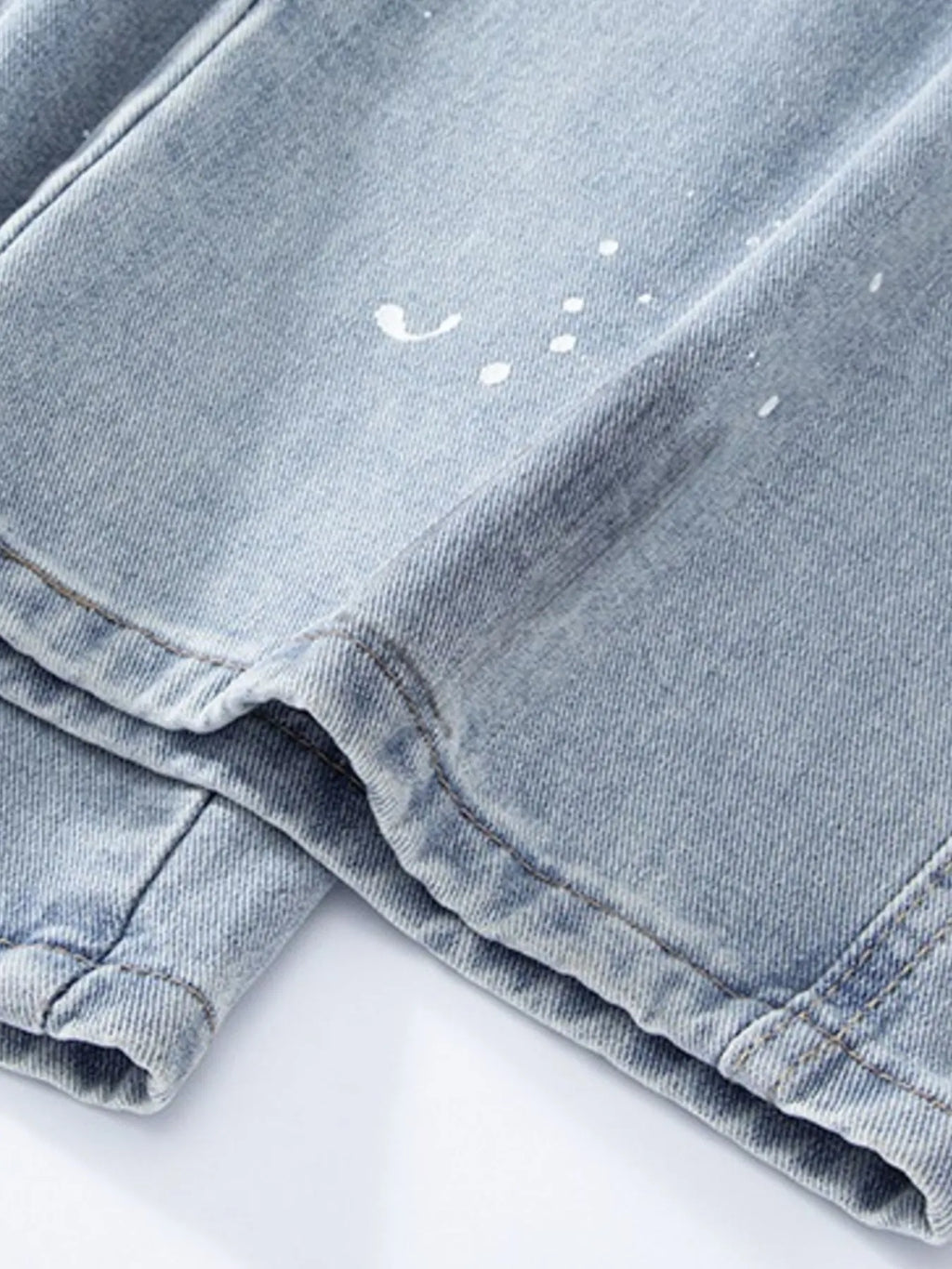 Men's Full Size Distressed Wide Leg Jeans Plus Size