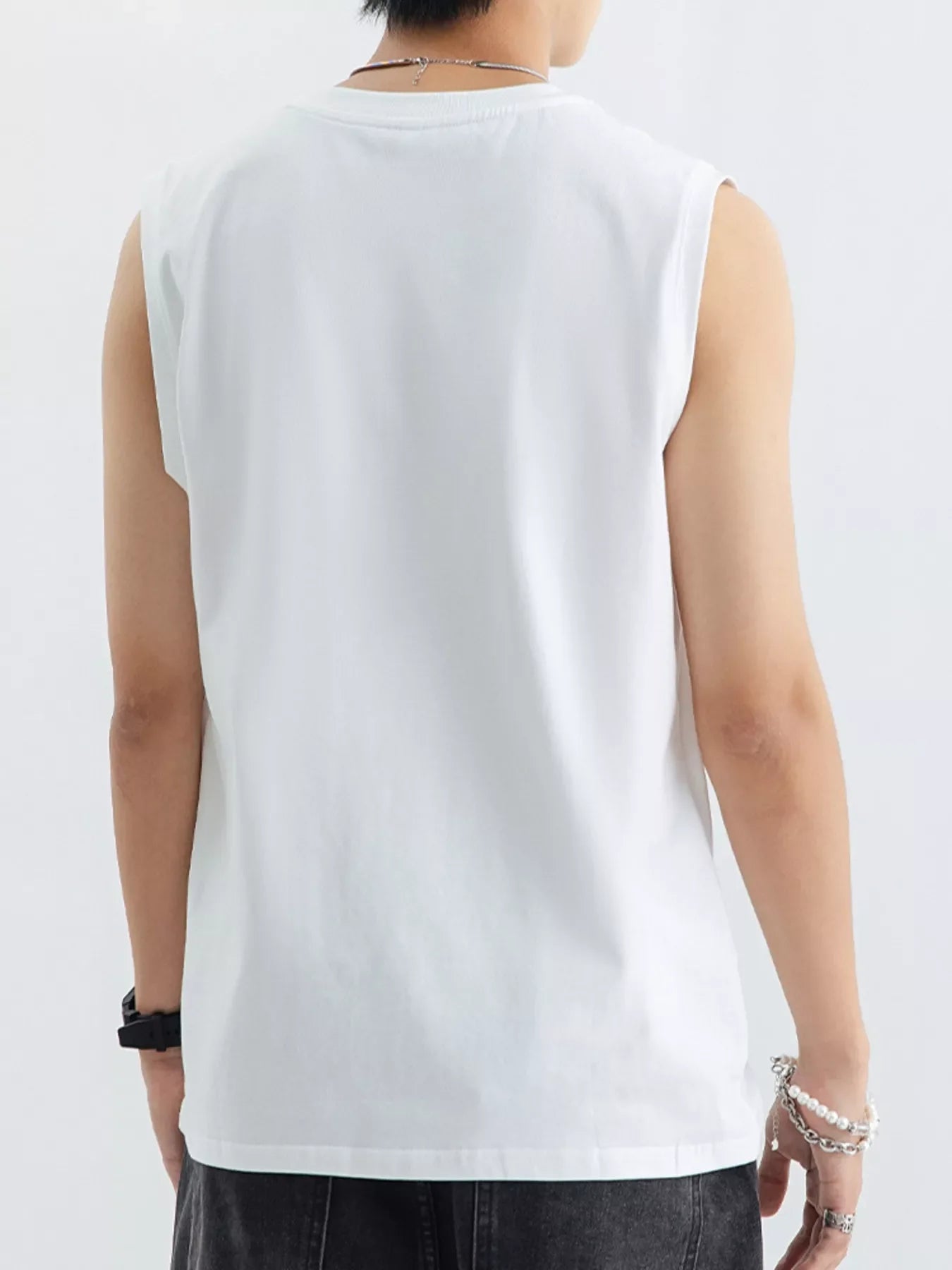 Men's Plus Size Round Neck Tank