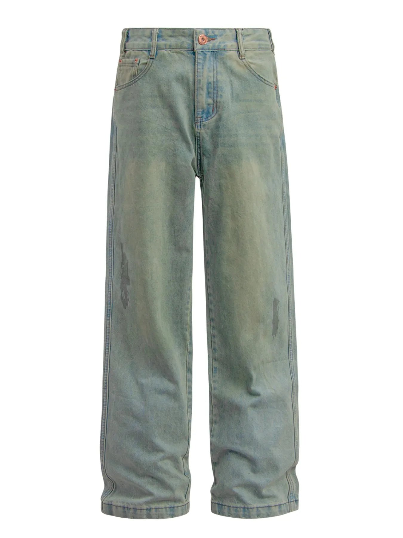 Men's Washed Wide Leg Baggy Jeans