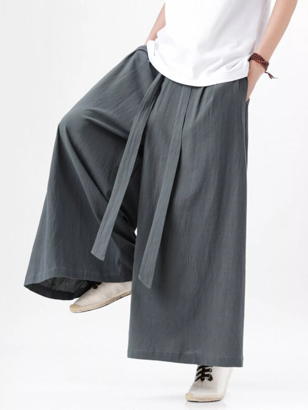 Men's Plus Size Wide Leg Pants
