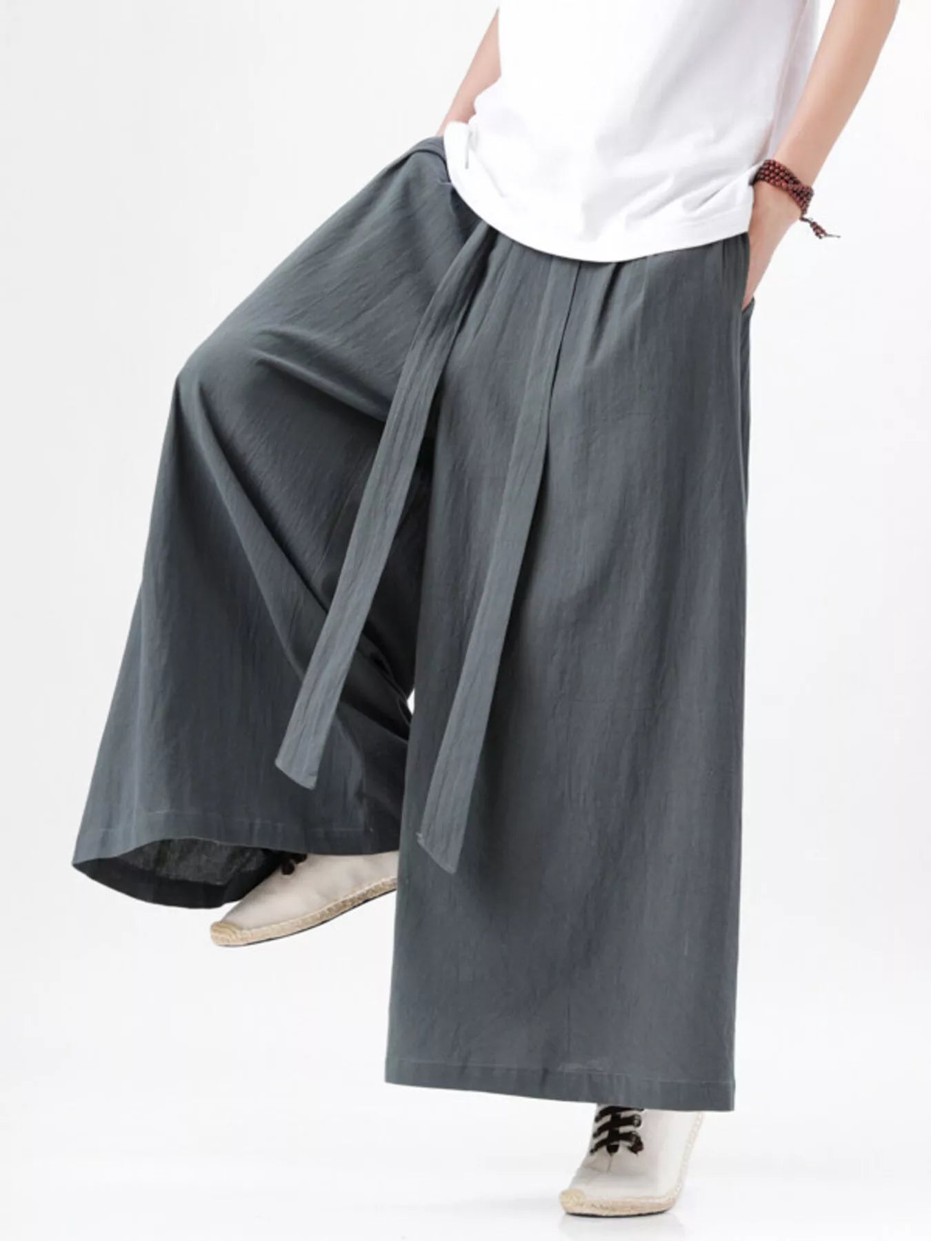Men's Plus Size Wide Leg Pants