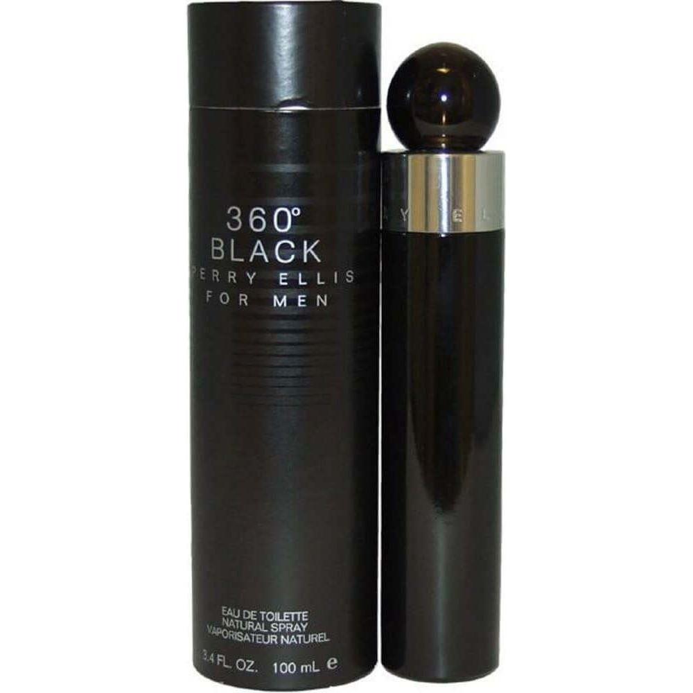 Perry Ellis 360 Black for Men EDT Spray 3.4 oz