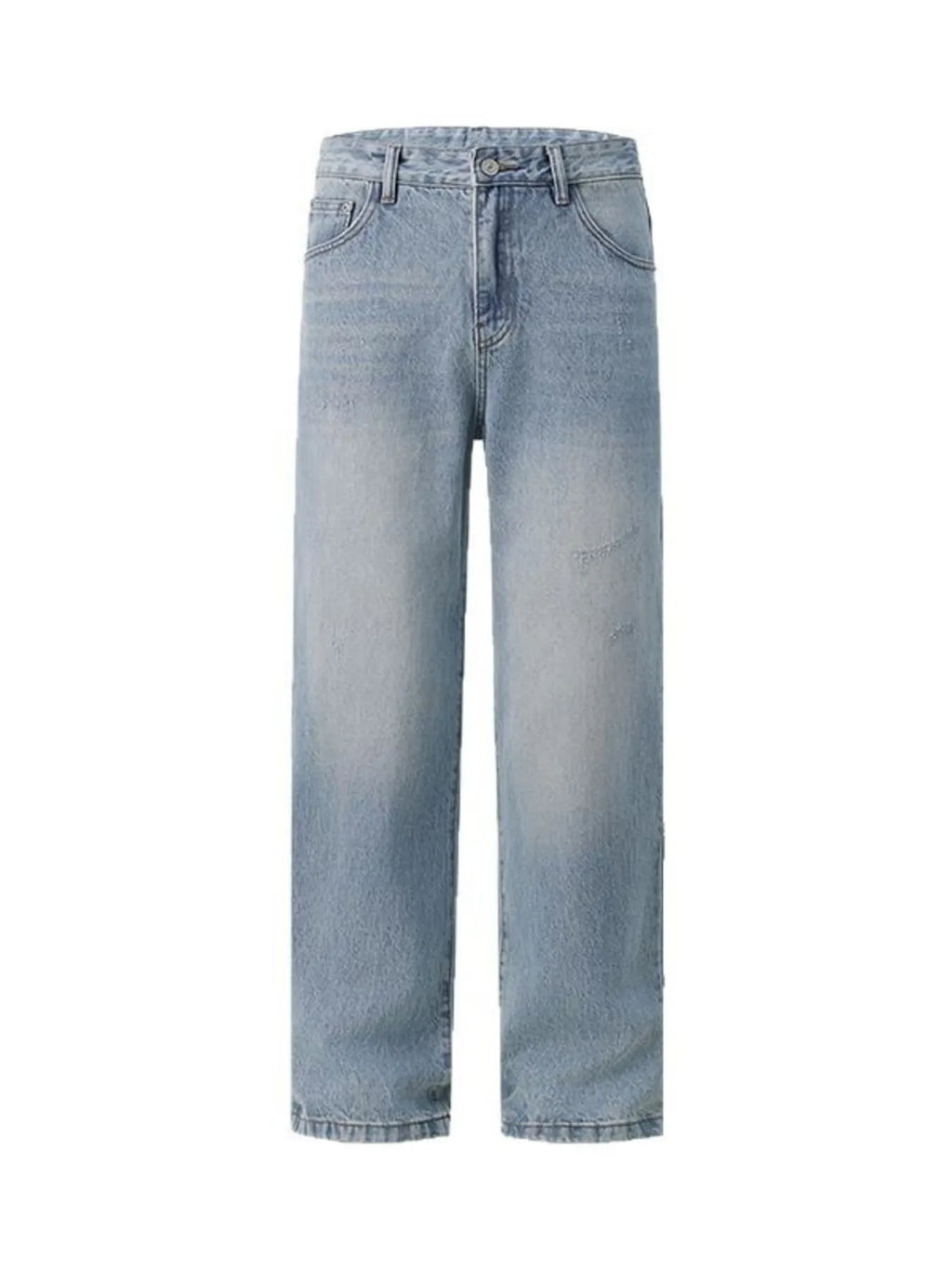 Men's Wide Leg Wash Jeans