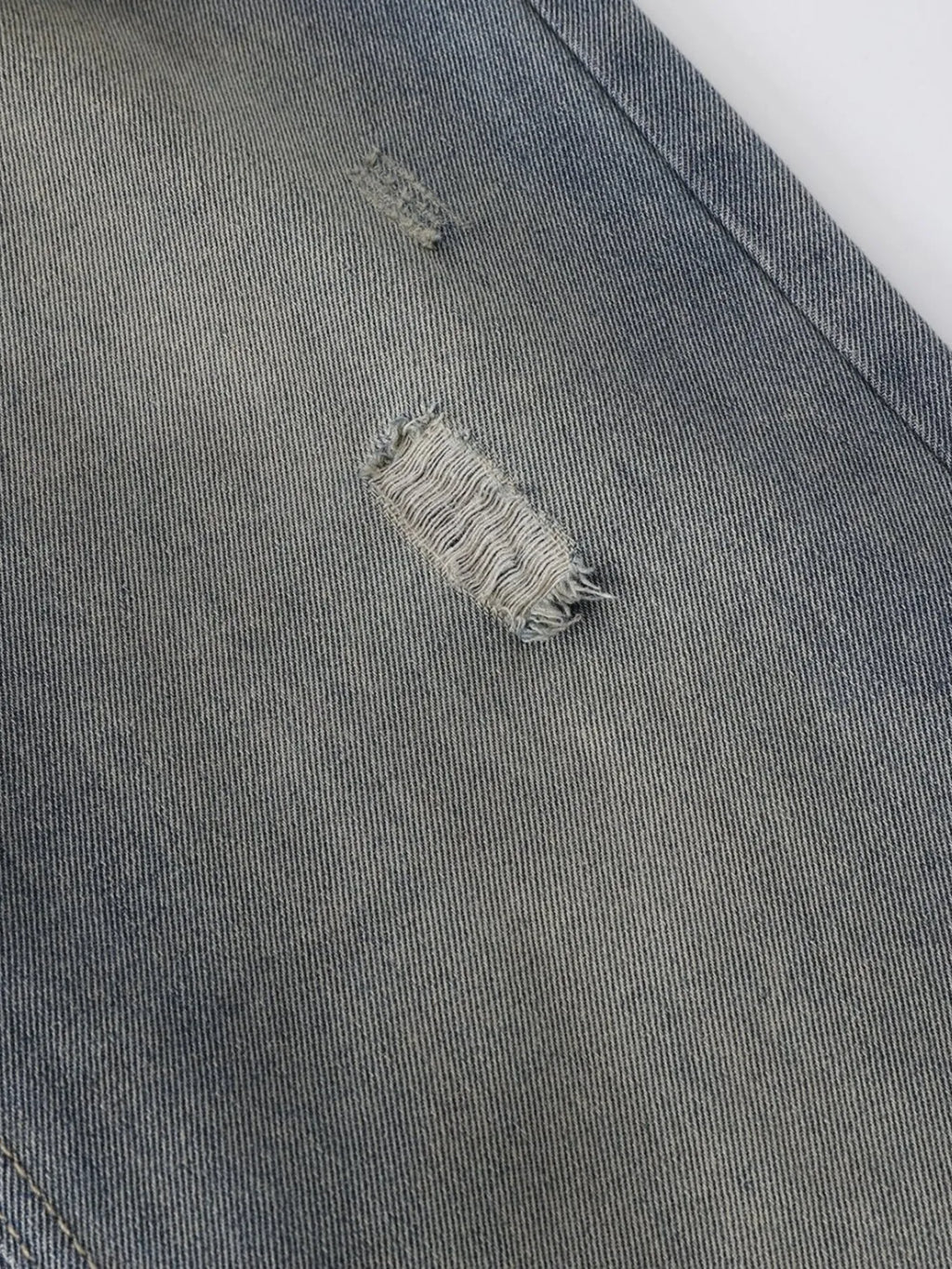 Men's Distressed Wide Leg Jeans