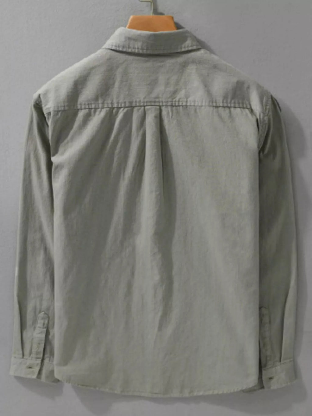 Men's Plus Size Button Up Long Sleeve Shirt