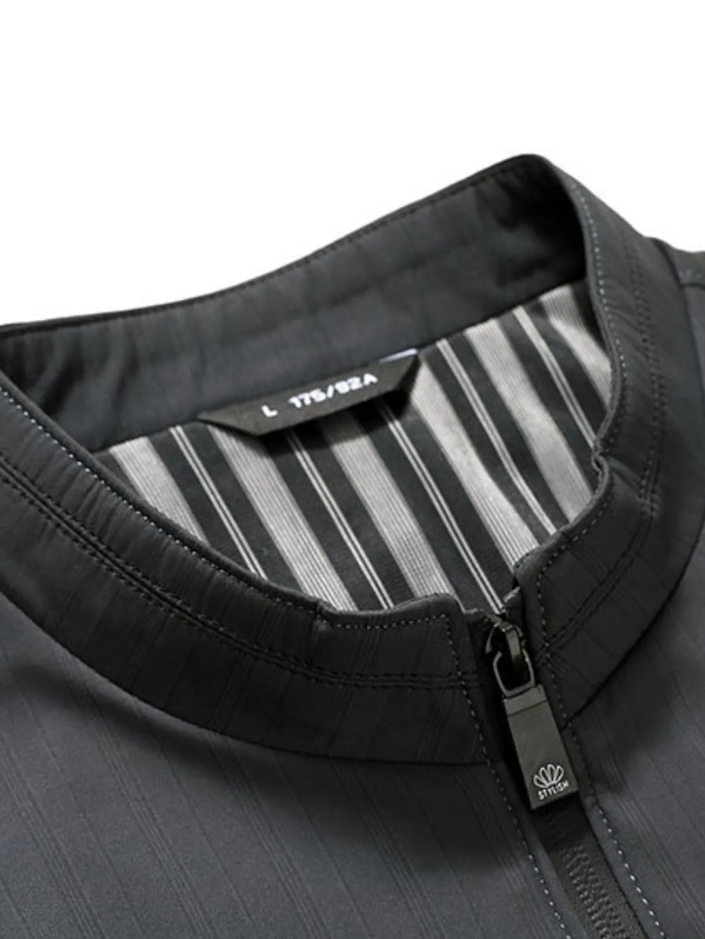 Men's Plus Size Zip Up Long Sleeve Jacket