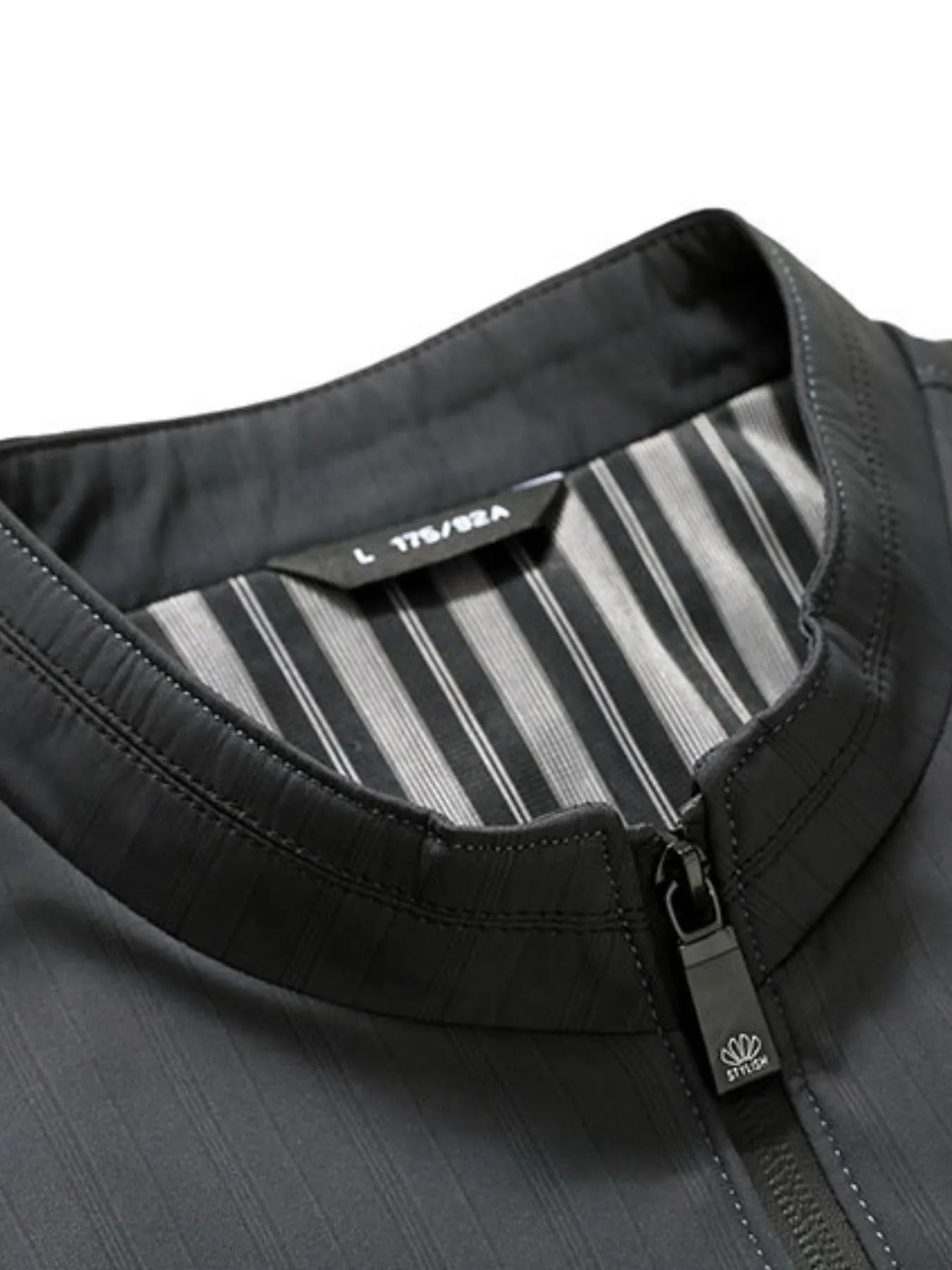 Men's Plus Size Zip Up Long Sleeve Jacket
