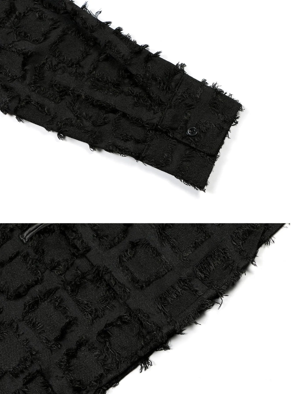 Men's Button Up Textured Oversized Shirt