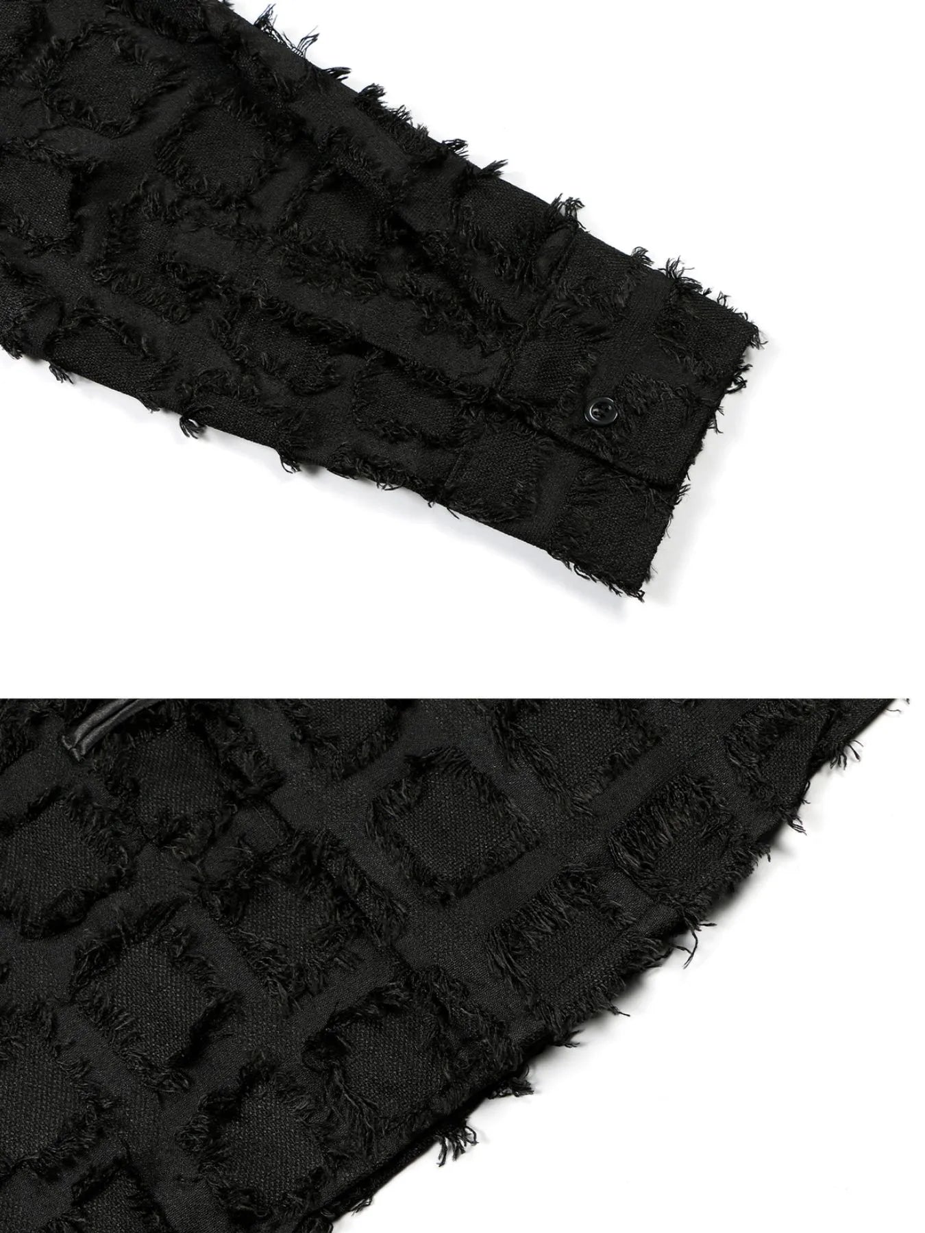 Men's Button Up Textured Oversized Shirt