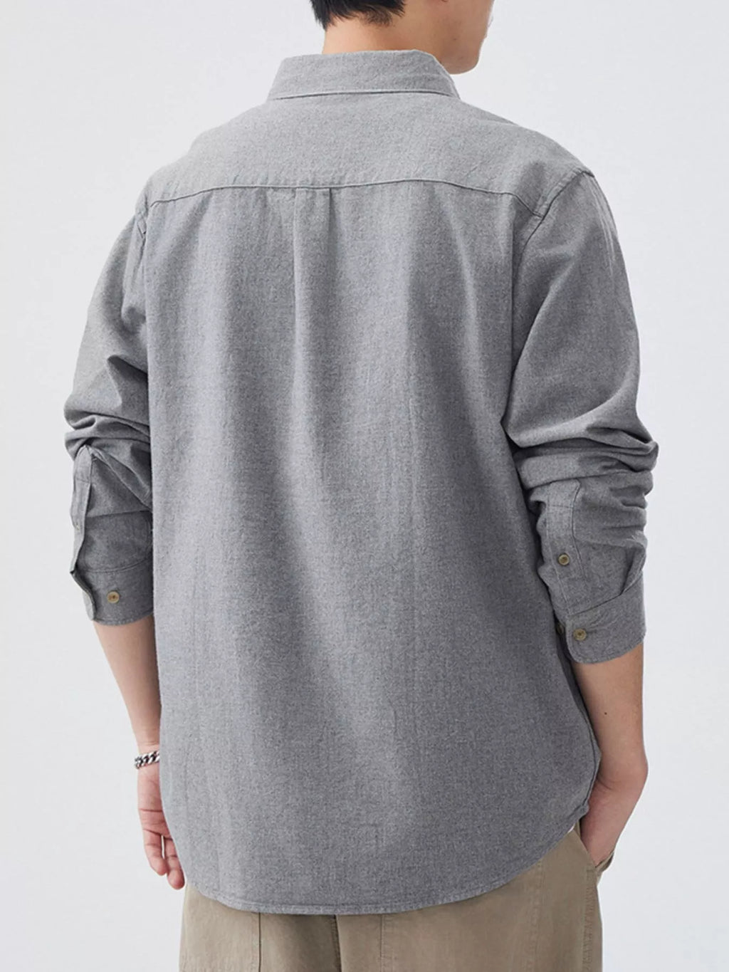 Men's Plus Size Button Up Long Sleeve Shirt