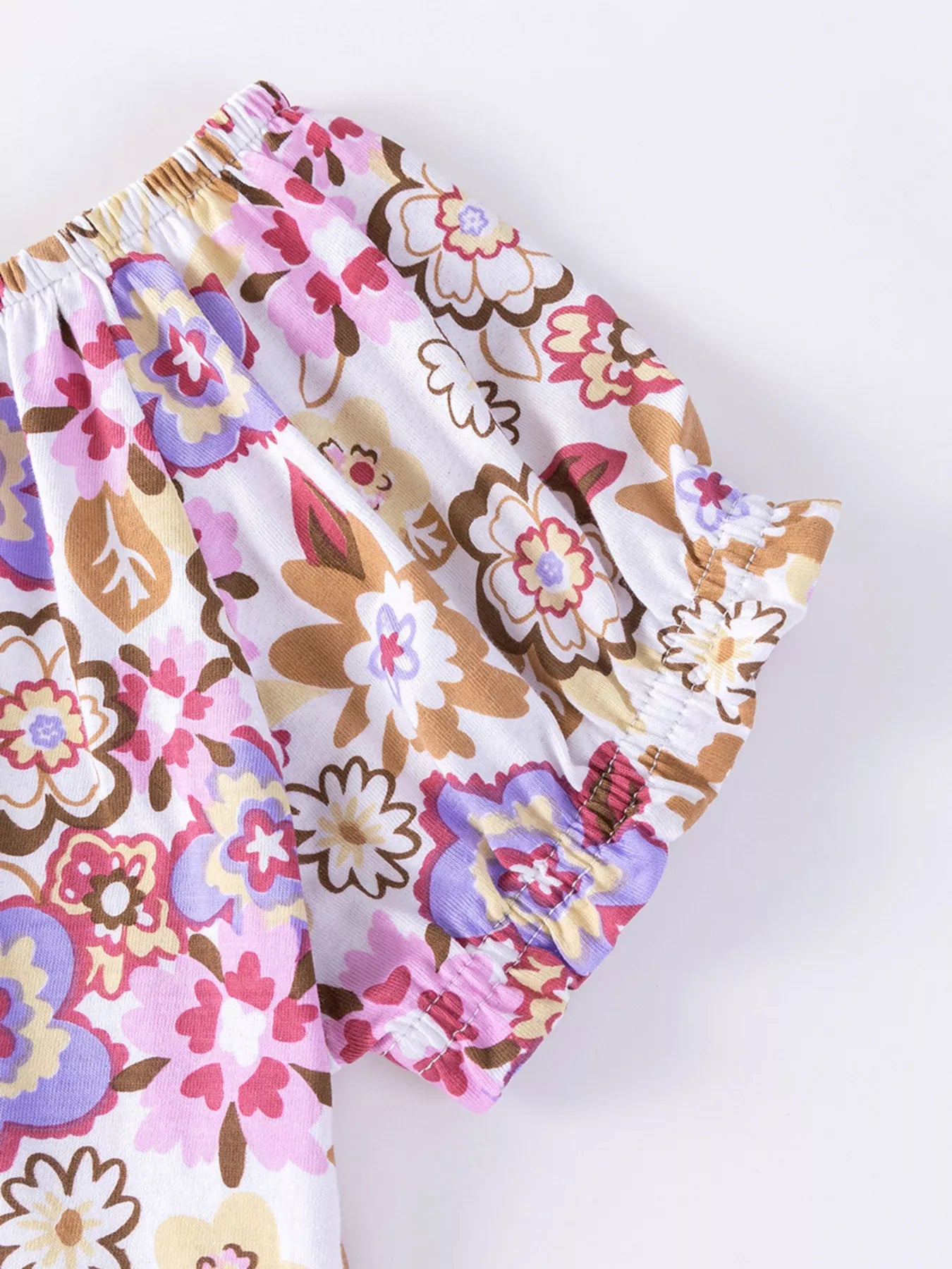 Children's Floral Top and Tulle Skirt Set
