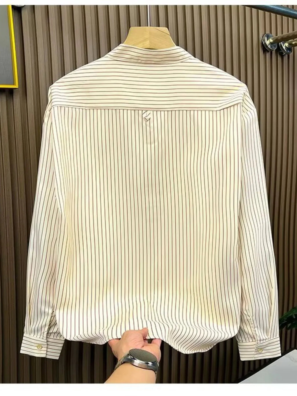 Men's Striped Button-Down Shirt