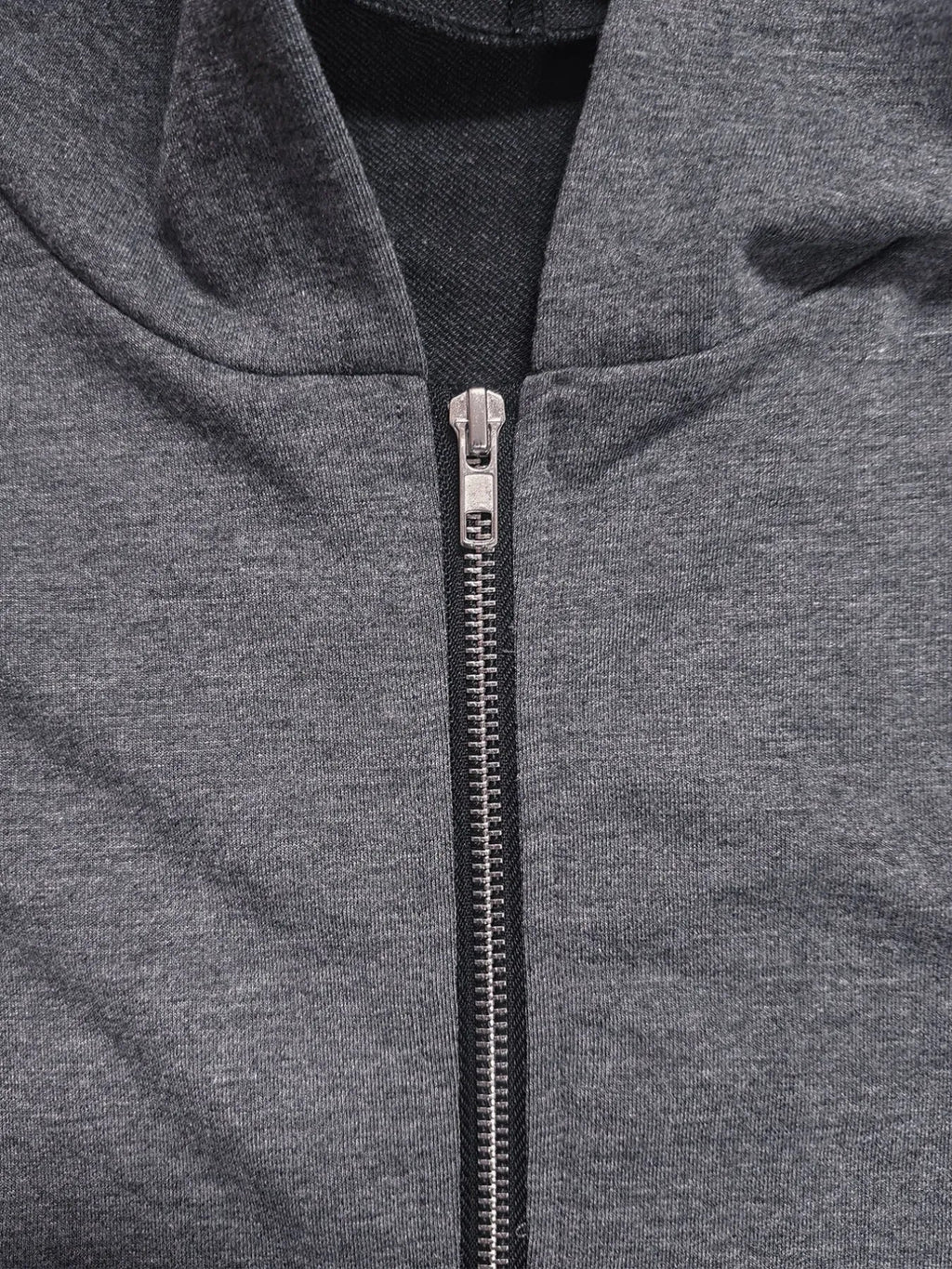 Longline Hooded Zip-Up Cardigan Coat with Flared Hem