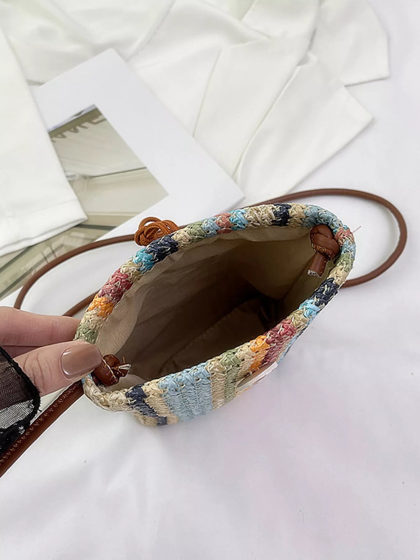 Straw Woven Crossbody Bag