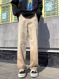 Men's Full Size Vintage Wash Wide Leg Jeans Plus Size