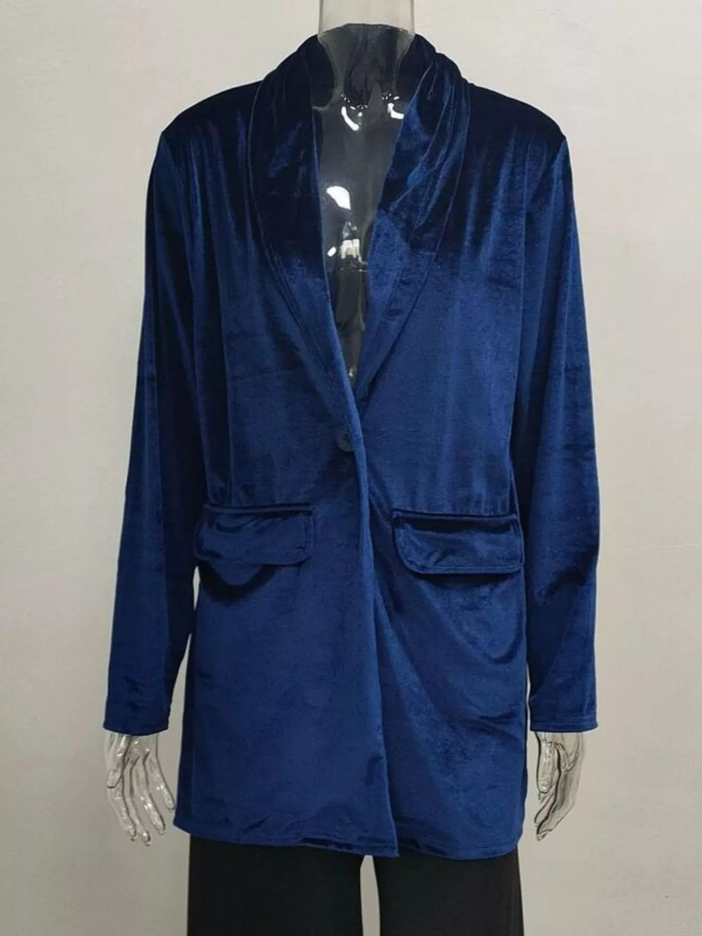 Velvet One Button Outerwear