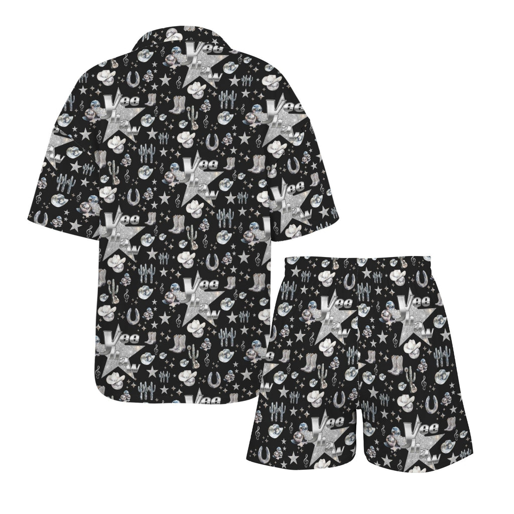 Baha Ranch Rhinestone Cowgirl Pajama Set Made in America
