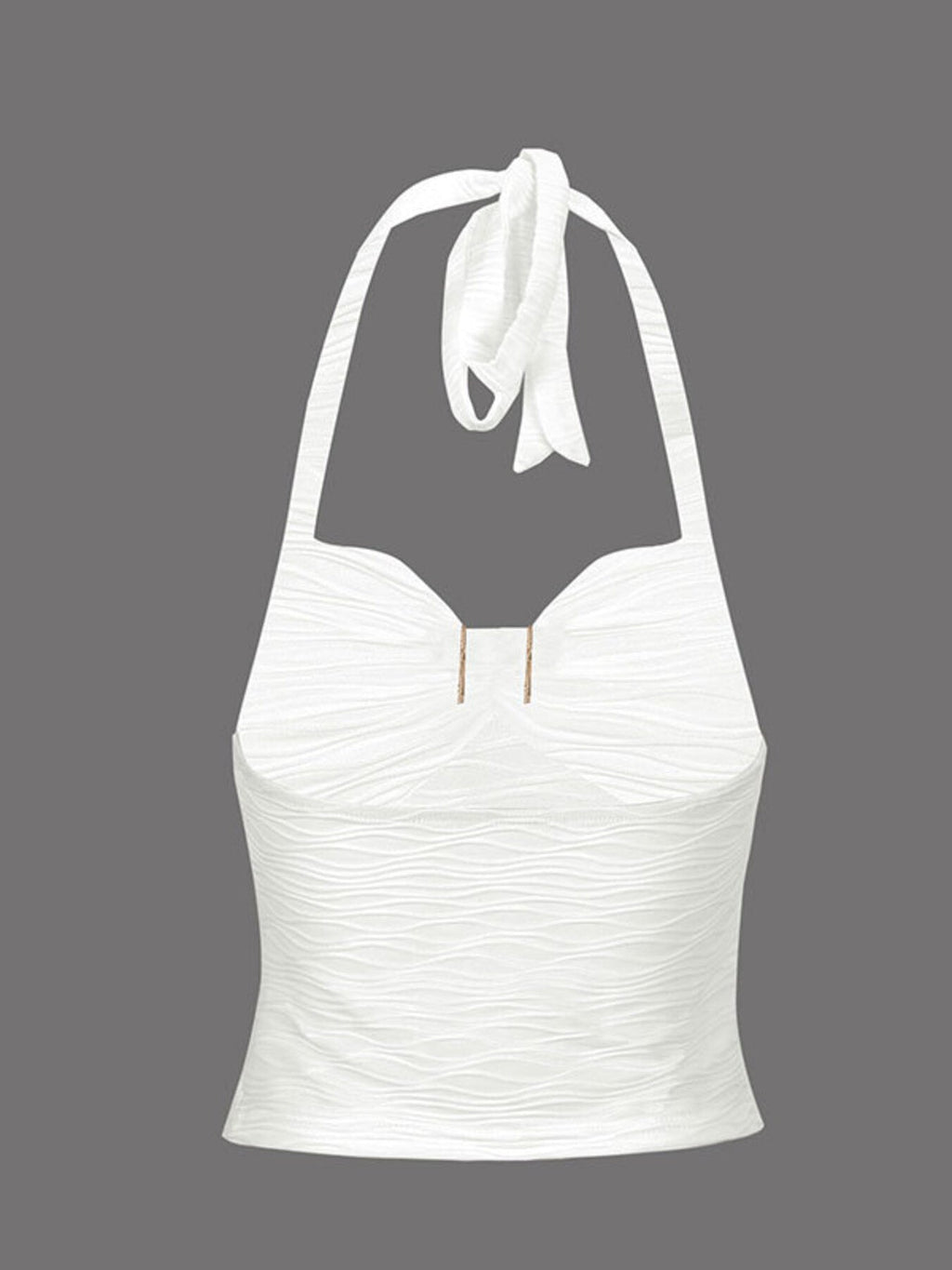 Ruched Halter Neck Cami