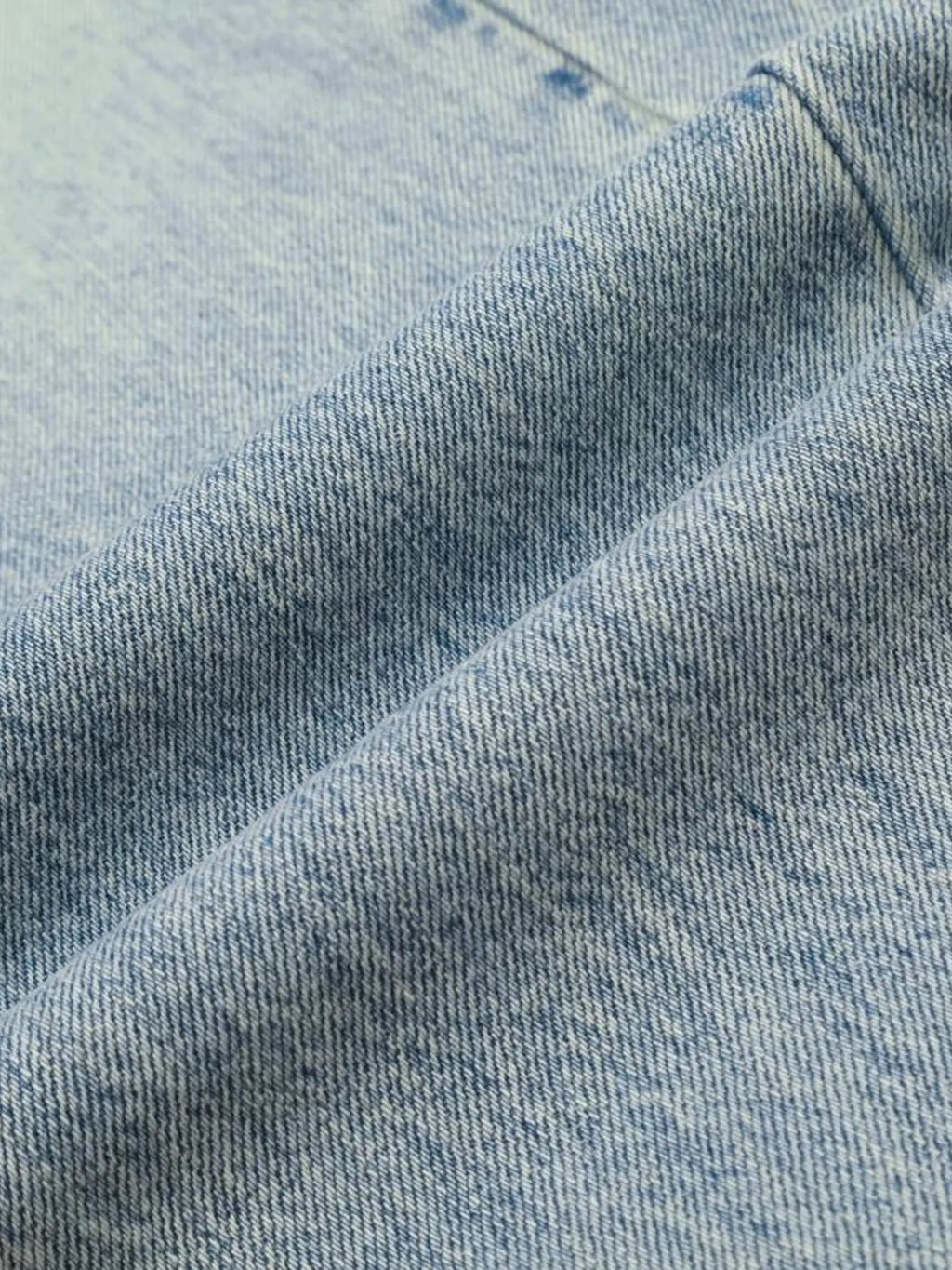 Men's Wash High-Rise Wide Leg Jeans