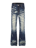 Men's Washed Flare Jeans