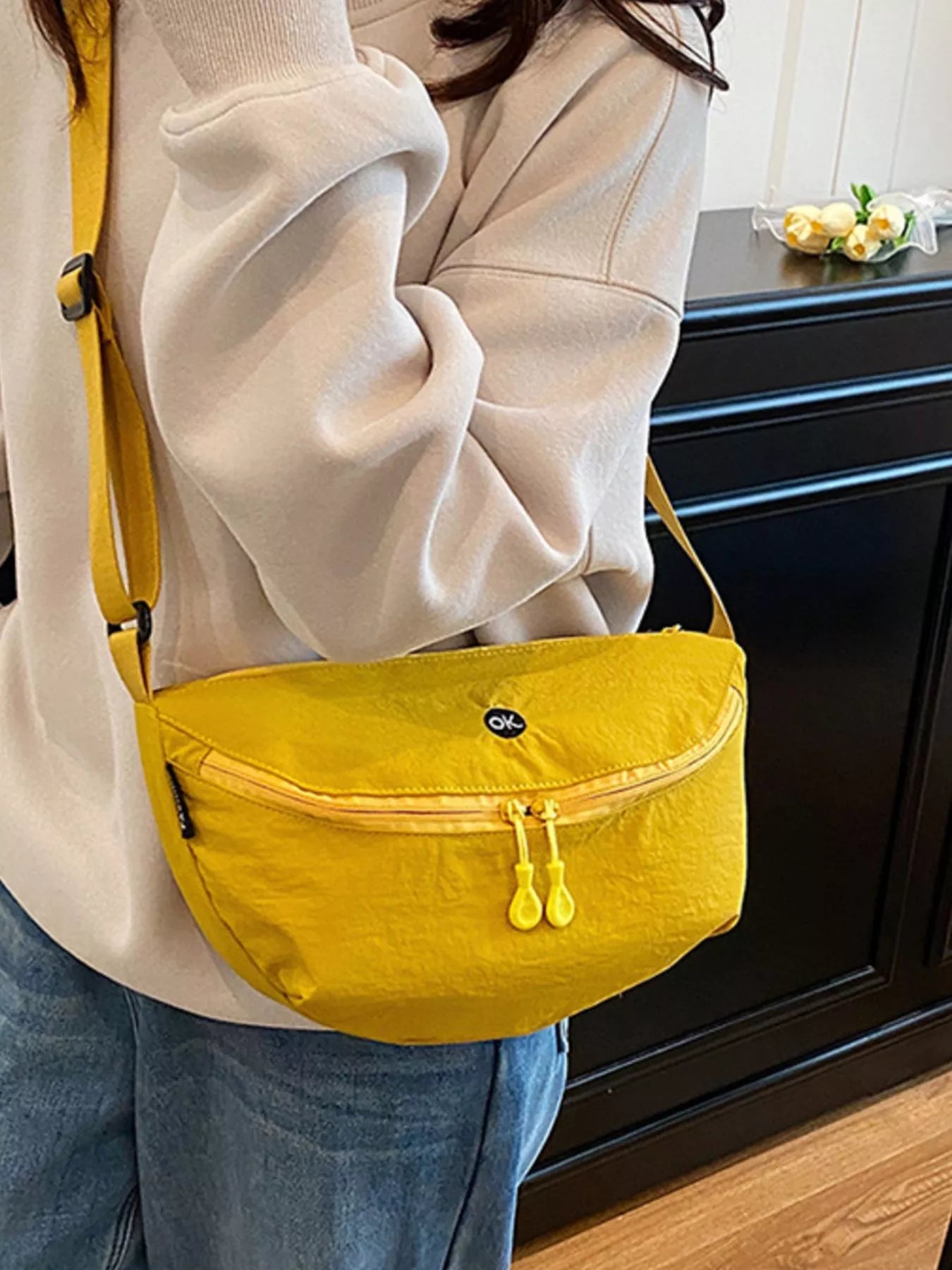 Lightweight Canvas Sling Bag