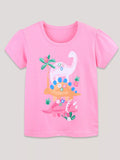 Children's Dinosaur Print Short Sleeve T-Shirt