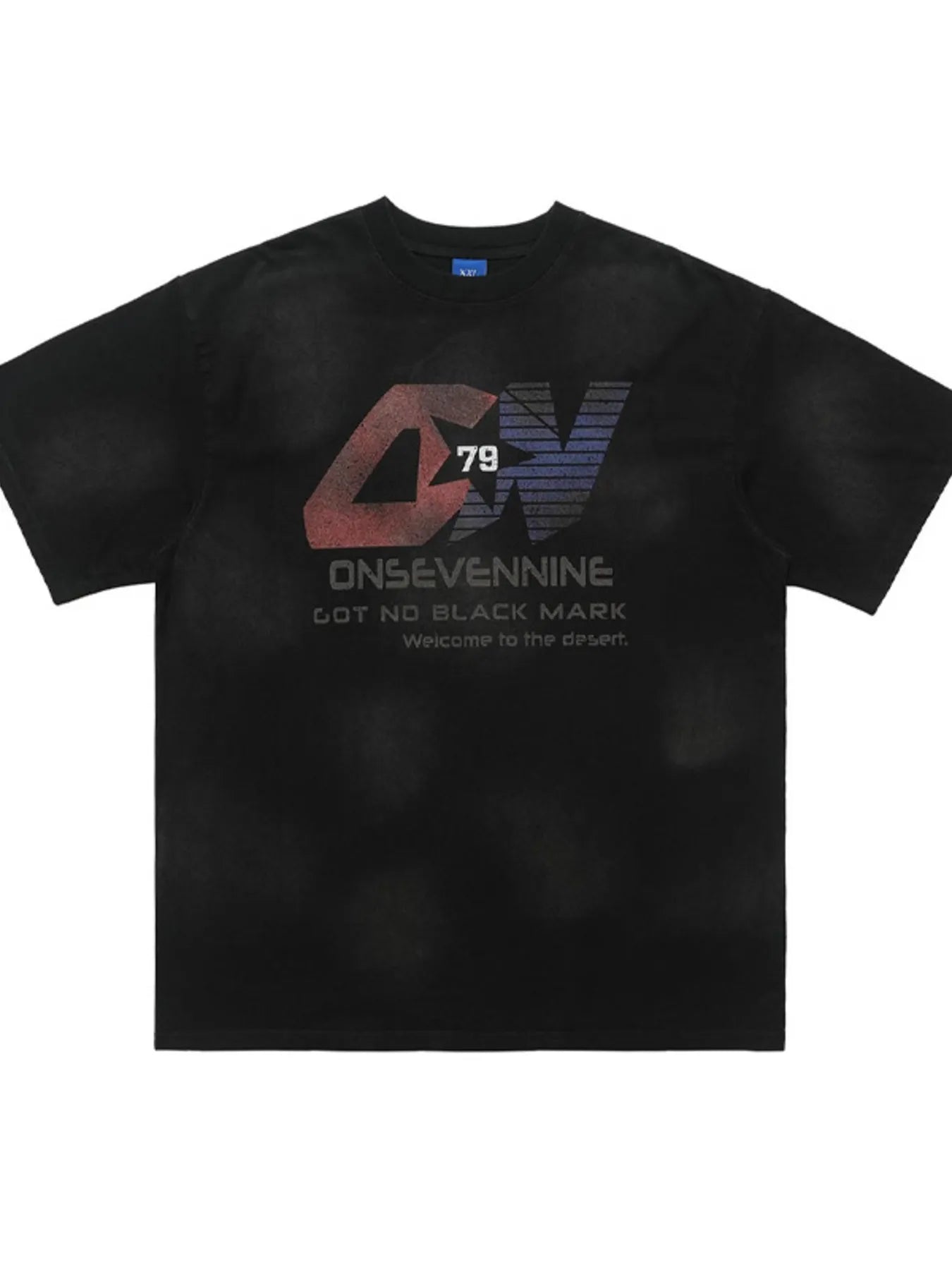Men's Letter Round Neck Half Sleeve T-Shirt
