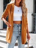 Velvet One Button Outerwear
