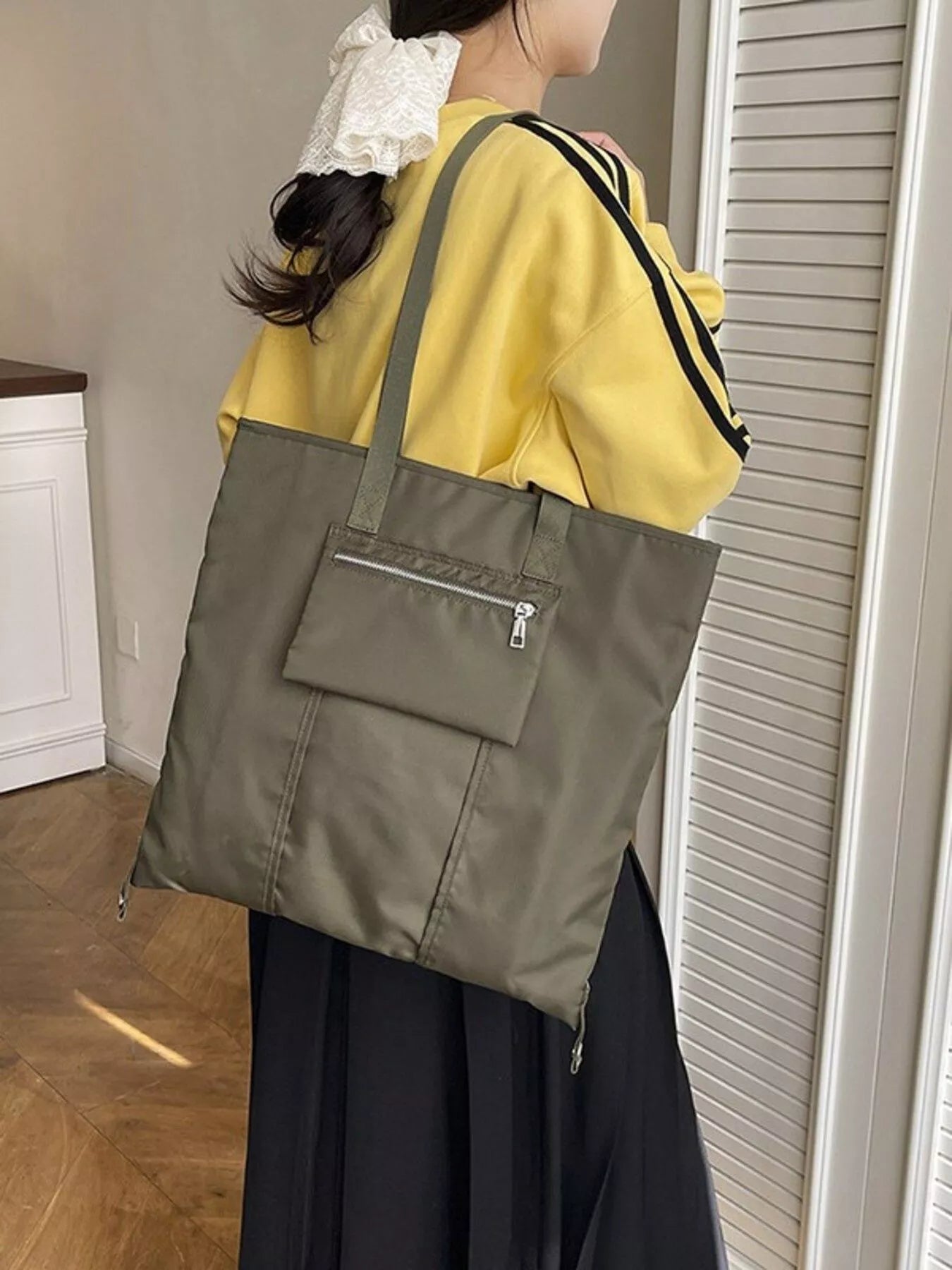 Casual Lightweight Nylon Shoulder Bag