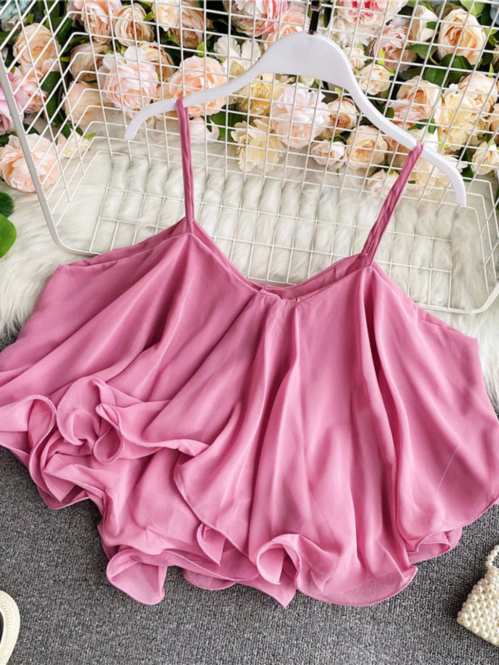 Ruffled Flowy Cami