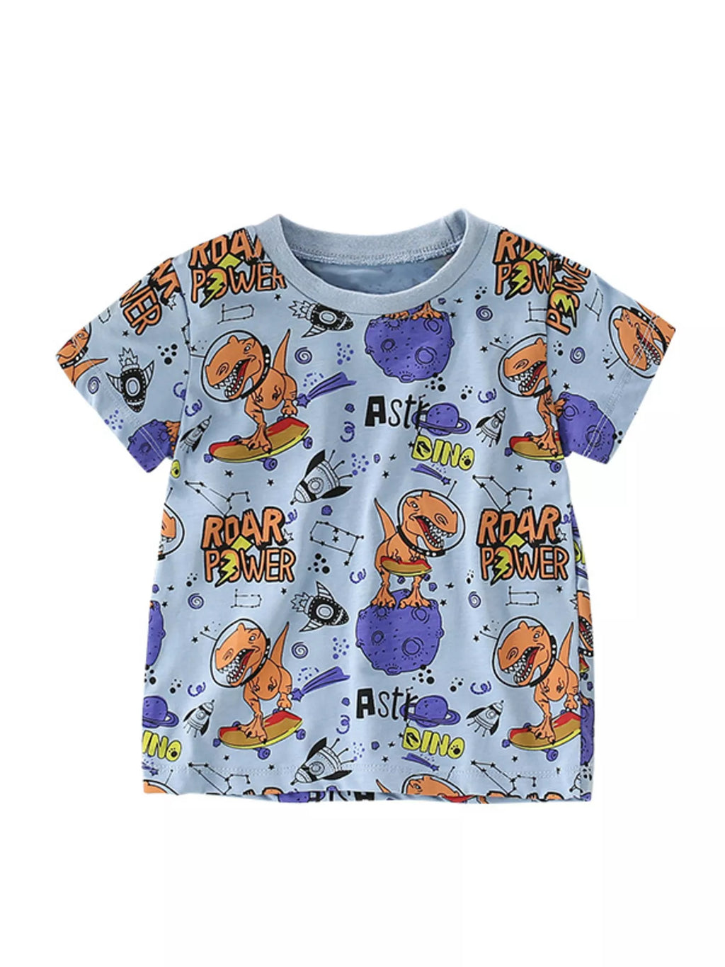 Children's Dinosaur Astronaut Print T-Shirt