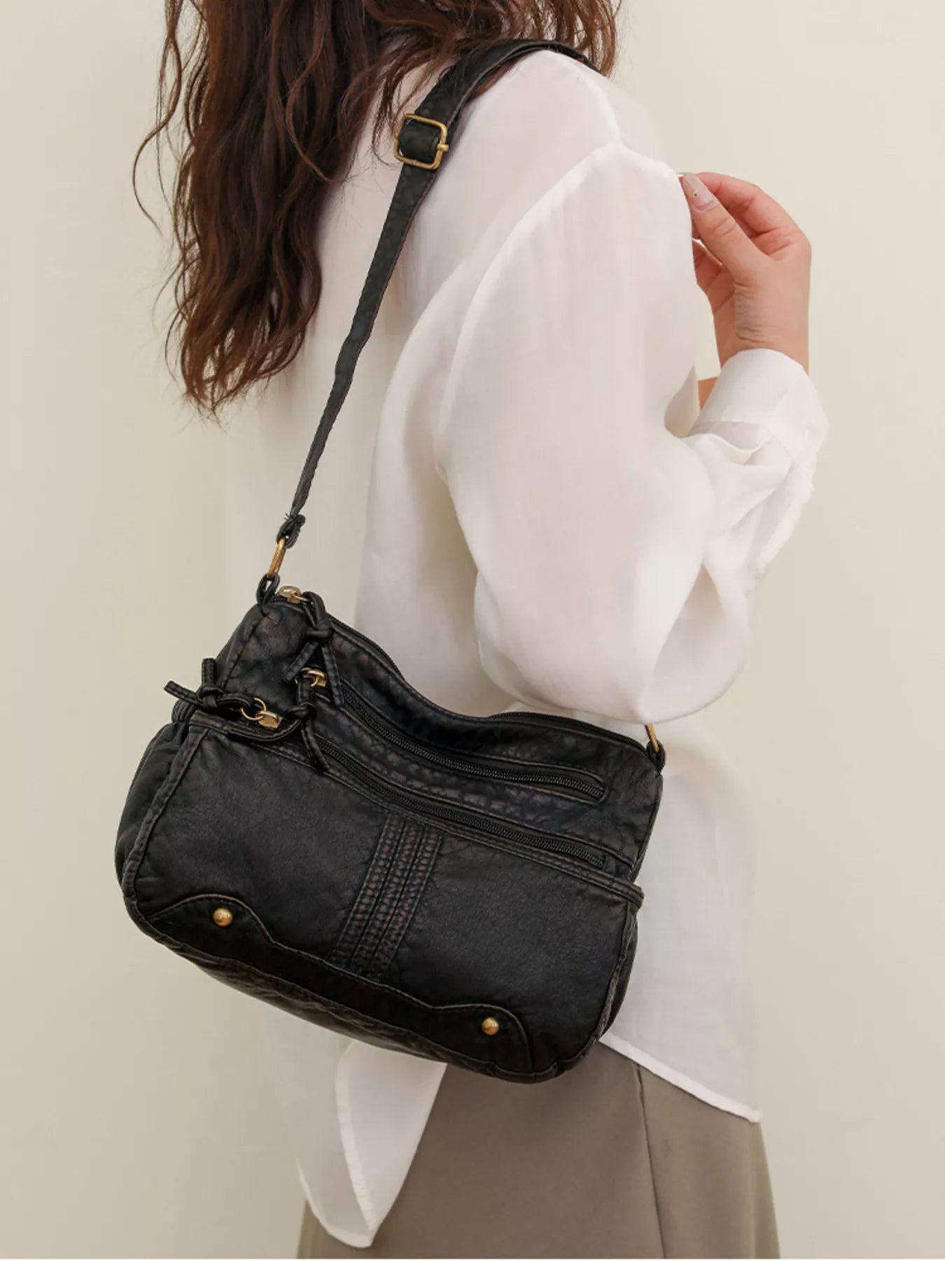 Multi-Pocket Crossbody Bag