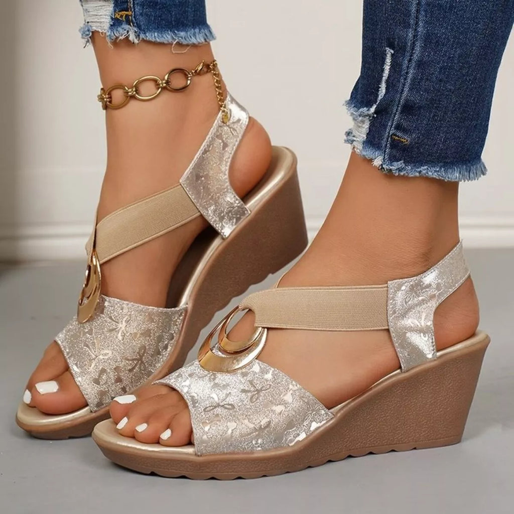 Open Toe Wedge Sandals