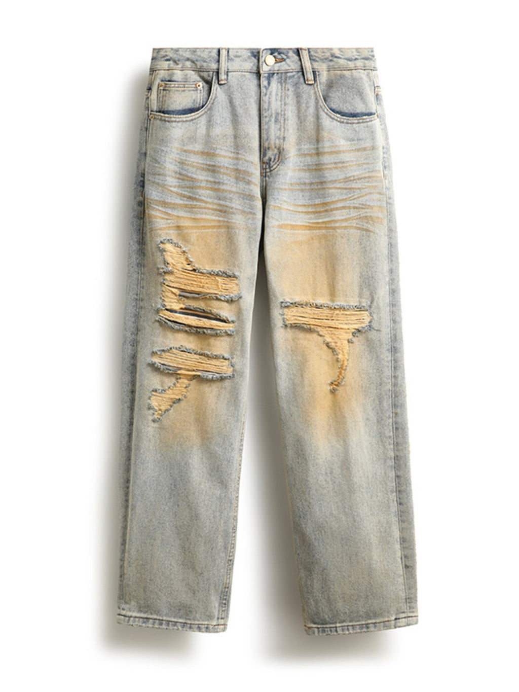 Men's Distressed Loose Fit Jeans