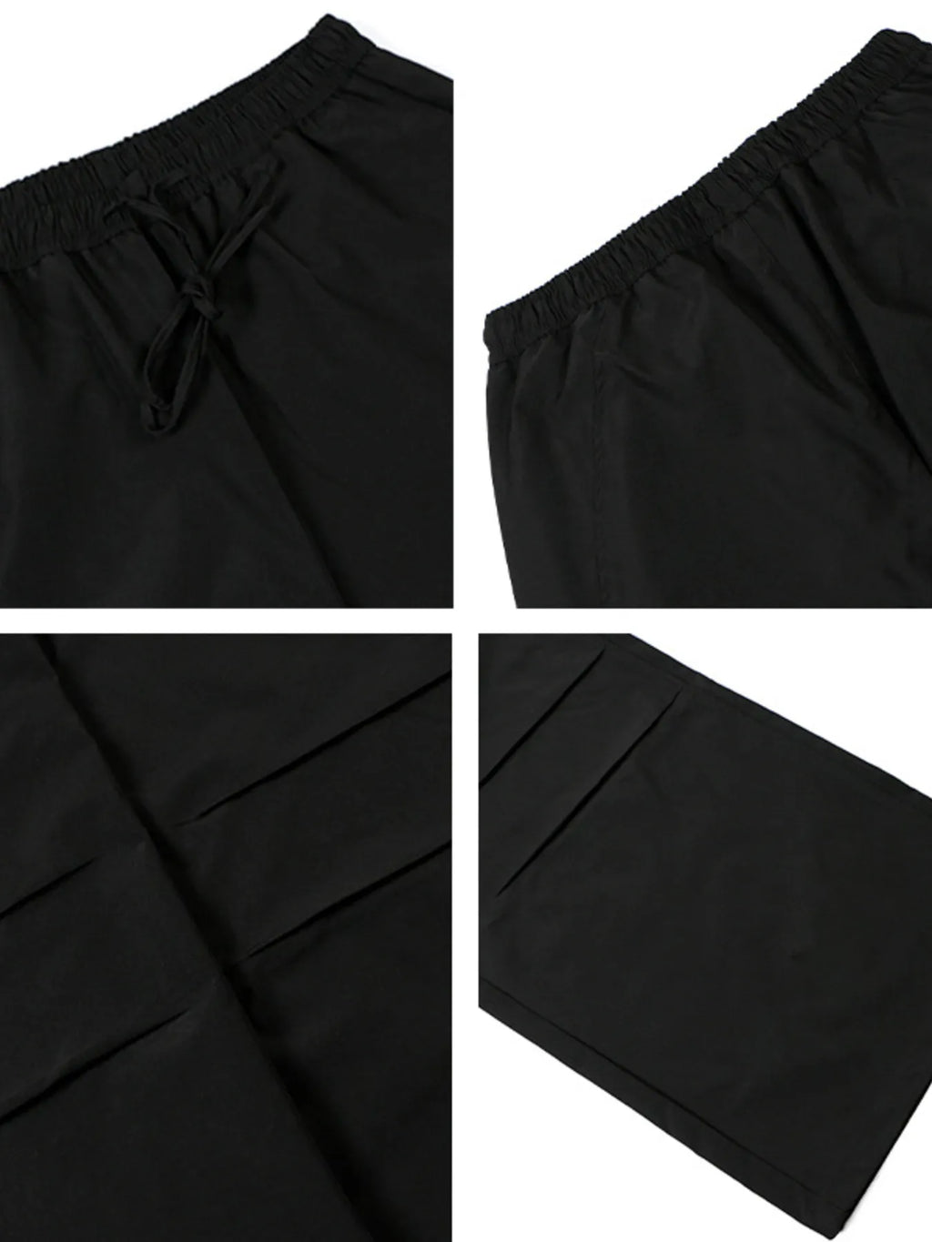 Men's Drawstring Wide Leg Cargo Pants