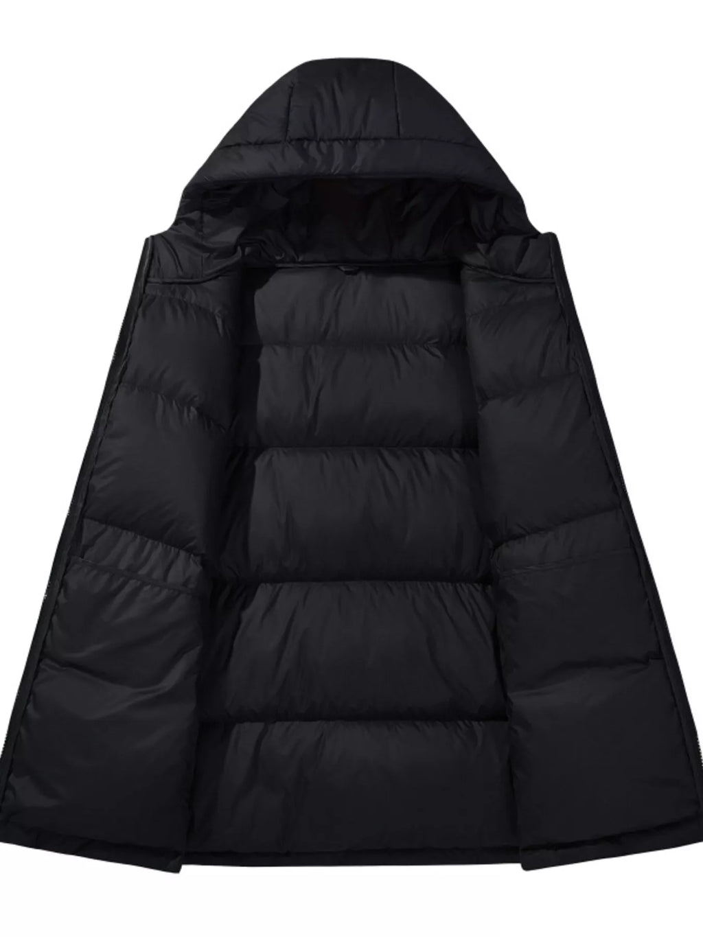 Men's Full Size Warm Padded Hooded Puffer Jacket Plus Size