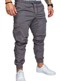 Men's Full Size Cargo Jogger with Drawstring Waistband Plus Size